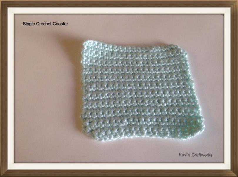 Single crochet coaster